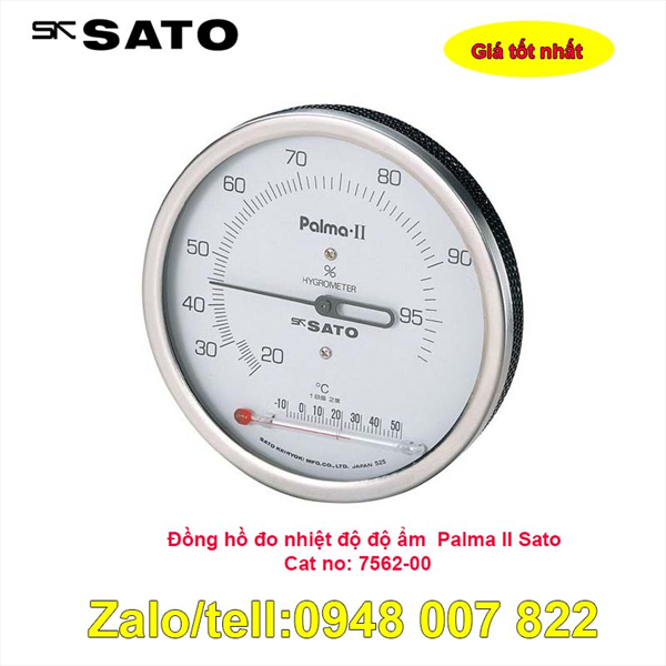 Đồng hồ đo nhiệt độ độ ẩm Sato Palma II